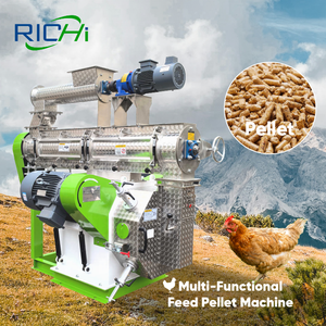 RICHI Poultry Feed Pellet Machine 2000 kg Capacity Per Hour - Customized Broiler Chicken Chick Feed Pellet Machine Set