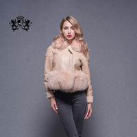 Nouvelle Collection Double Face En Peau De Mouton Chaude En Cuir Personnalisé Pour Femme Russe Veste D'hiver