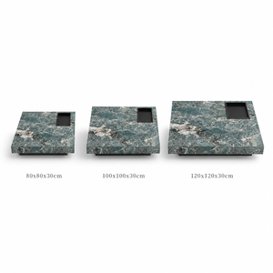 <span class=keywords><strong>Table</strong></span> <span class=keywords><strong>basse</strong></span> en pierre frittée verte |   <span class=keywords><strong>Table</strong></span> <span class=keywords><strong>basse</strong></span> carrée en marbre poli pour salon, hôtel, villa, design moderne - Product Image 6