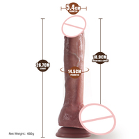 10,5 Zoll Neuer Vibrierender Teleskopischer Heizender Frauen-Masturbator Giocattoli Sessuali Großer Dildo Weiblicher Penis Sexspielzeug Großhandel