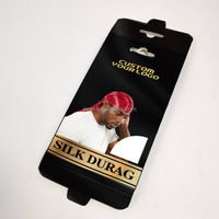 Boîte de rangement pour accessoires de mode DURAG BONNET en carton spécial offset CMYK doré, avec lamination brillante, OEM