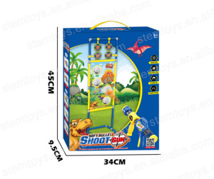 Wettbewerbs fähiges pädagogisches 2-in-1-Outdoor-Sportspielset für Kinder Air Power Foam Bullets Shooting Gun Target Board aus Kunststoff - Product Image 2