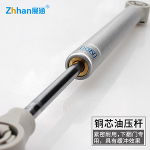 Zhan Han Downward Opening Door Gas Strut 10 Inch 100N Hydraulic Support For <b>Cabinets</b> And <b>Lockers</b> - Product Image 4
