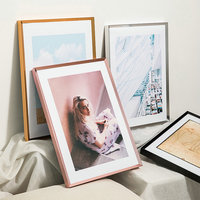 Bingkai Foto Minimalis Gaya Nordik Buatan Tangan dari Paduan Aluminium, Bingkai Poster A3 untuk Digantung di Dinding, Bingkai Luar Puzzle 24-inci dari Cina