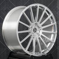 Jantes forgées sur mesure XINLAI Monobloc 5x112 5x114.3 5x120 19 20 21 pouces, finition argent poli, 10 branches, pour Audi A8