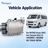 Compresseur de climatisation automobile YLS 92610-3XC0A DKS17D 7PK 115mm 12V R134a pour Nissan NV350 Urvan Caravan E26