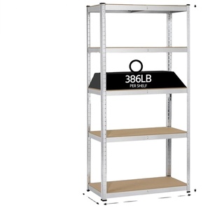 Boltless Shelving Galvanised Industrial Medium Duty Steel Shelving Storage Rack Shelves