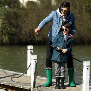 Bottes de pluie OEM pour hommes bottes de pluie <span class=keywords><strong>antidérapantes</strong></span> pour adultes bottes en caoutchouc pour la pêche en plein air couvre-chaussures en caoutchouc imperméables - Product Image 2