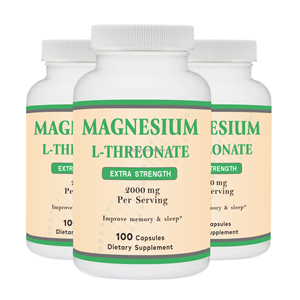 Suplemen Nutrisi Magnesium L-Threonate 2000mg 100 Kapsul Meningkatkan Daya Ingat & Tidur untuk Pria dan Wanita - Product Image 2