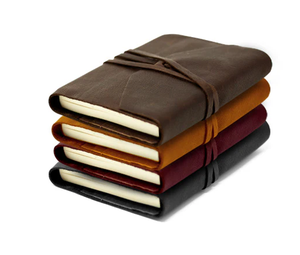 Leather <b>Notebook</b>/<b>Diary</b> 4 Pieces Different Leather in 4 Color With Custom Logo Printed Promotion Style <b>Diary</b> Best Sale - Product Image 1