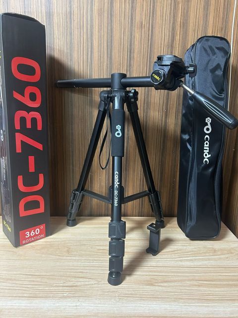 DC-7360 Horizontal Mid-Axis Crossbar Overhead Photography Tripod for Mobile Camera Shooting Extension Bracket