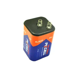 Spring type 6V super alkaline battery 4lr25 dry cell