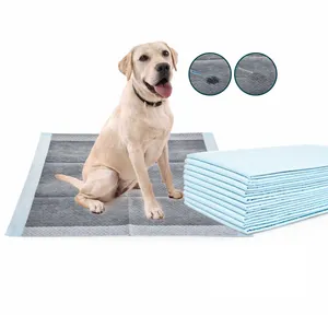 犬のトレーニングパッドOEMODMペット製品プロフェッショナルウーブンファブリックチャコール高吸収性ペット製品子犬犬のトレーニングパッド