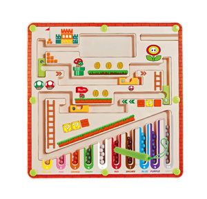 Giocattoli educativi per bambini <span class=keywords><strong>casa</strong></span> dei funghi <span class=keywords><strong>colore</strong></span> e conteggio del labirinto gioco di Puzzle numero Maze Board - Product Image 1