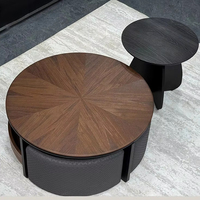 Table à thé circulaire de petite taille italienne minimaliste et moderne pour le salon Table basse de luxe pour la maison