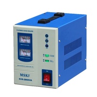 Stabilisateur de tension électronique monophasé SVR en gros, en stock, haute précision 50/60Hz, protection complète fournie