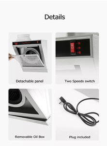 المحمولة المطبخ مروحة العادم غطاء صغير مصغرة كتم الأنابيب قوي موقد واحد بسيط النفط الدخان مروحة تهوية تأجير شقة - Product Image 4