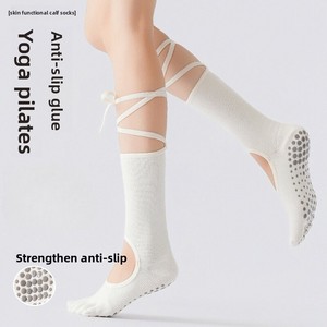 <span class=keywords><strong>Calze</strong></span> da yoga da <span class=keywords><strong>donna</strong></span> con cinturino sopra il ginocchio, estive, professionali, antiscivolo, a cinque dita, senza cuciture, per interni, per Pilates e danza - Product Image 5