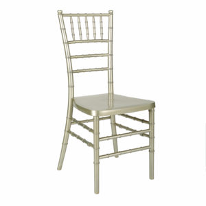 Sillas de comedor de resina de PP modernas, sillas de plástico chiavari para banquete, hotel tiffany, color dorado/plateado/blanco - Product Image 3