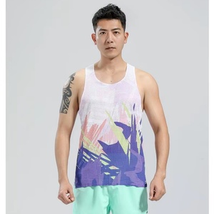 Chaleco Deportivo Informal Personalizado de Verano para Hombre, para Correr Maratones, 100% Poliéster Sublimado, con Logotipo Personalizado - Product Image 1
