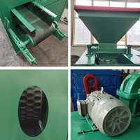 Extruder granulation pini kay plante complète coke cendre coco tourbe boule rouleau briquette de charbon de bois fabrication briquette presse machine