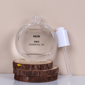 Chai Thủy Tinh Tinh Rỗng Trong Suốt Hình Tròn 50 Ml Lạ Mắt Với Nút Ấn Nhỏ Giọt - Product Image 3