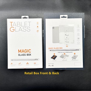 Film de protection d'écran en verre trempé transparent Magic Box en gros avec outil d'application pour <span class=keywords><strong>iPad</strong></span> 10.2 10.5 pouces - Product Image 2