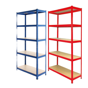 Nhà máy cung cấp <span class=keywords><strong>5</strong></span> lớp kim loại Kho Giá chống gỉ đinh tán kệ với ánh sáng tải công suất thép và sắt cho nhà để xe - Product Image 3