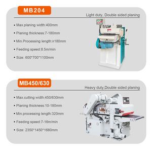 Automatic 2 Sided Surface <strong>Planer</strong> <strong>18</strong> <strong>Inch</strong> <strong>Wood</strong> Bench Double Side Helical Thickness <strong>Planer</strong> <strong>Wood</strong> Machine - Product Image 4