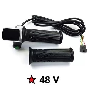 Poignées d'accélérateur <span class=keywords><strong>pour</strong></span> vélo électrique 36/48V, accélérateur rotatif <span class=keywords><strong>pour</strong></span> vélo électrique avec affichage de la puissance - Product Image 6