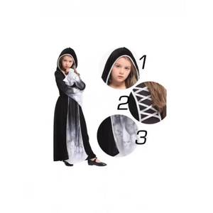 Disfraz de Esqueleto para Niñas de Halloween en Stock, Atuendo de Calavera Aterrador con Vestidos y Trajes para Actuaciones de Mascarada - Product Image 6