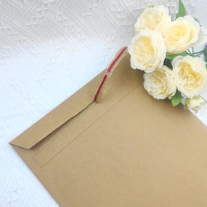 Enveloppes d'expédition en carton <span class=keywords><strong>kraft</strong></span> rigide auto-scellantes, non pliables, pour photos, enveloppes ondulées - Product Image 4