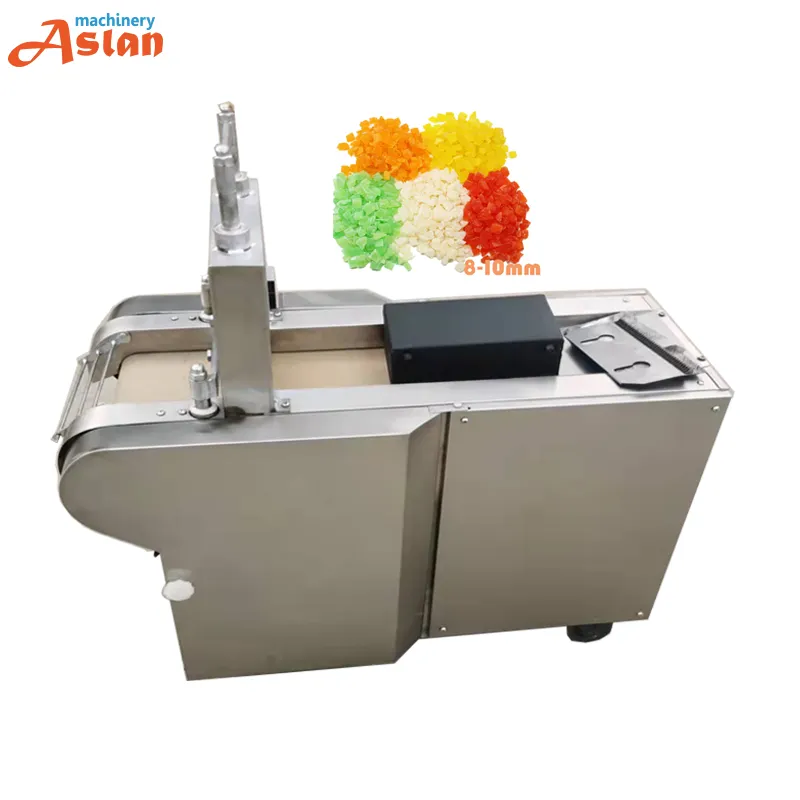 wholesale price Kiwi mango dicing cutting machine/sticky Apricots plum dicer/dry jackfruit cube cutting machine