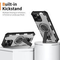 Nouvel arrivage 2025 Coque de téléphone antichoc TPU + PC pour iPhone 17 Pro Max avec support Coque de téléphone Fidget Spinner Kickstand