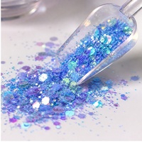 Stokta 1kg Toplu Neon Kalın Sim Karışık Renkli Polyester Tozu Bardaklar İçin Tırnak Sanatı Noel Festivali Süslemeleri