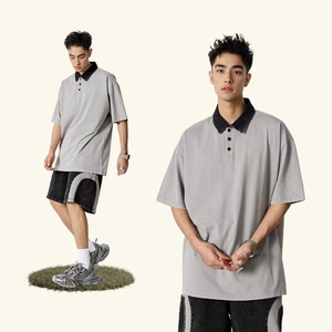 Camisetas de Verano de Alta Calidad Estilo Americano para Parejas, con Logotipo Personalizado, Estilo Boyfriend Desgastado - Product Image 1