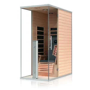 01-K66 Hemlock sauna spa vendita calda sauna a infrarossi lontani con poltrona da massaggio