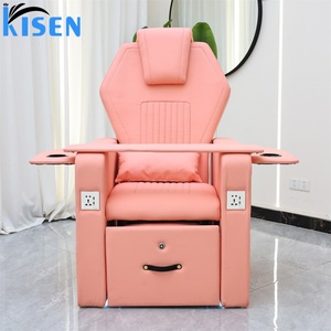 Station de manucure multifonctionnelle KISEN, fauteuil de pédicure électrique avec massage par pétrissage, pour salon de beauté des ongles - Product Image 2