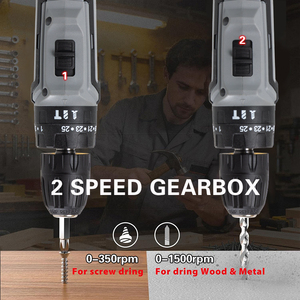 Trapano a Batteria 21V ad Alta Coppia con Mandrino Autoserrante per Cambi Rapidi di Punte Durante Sessioni di Lavoro Veloci - Product Image 5