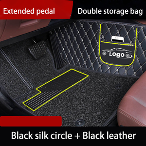 PVCレザーカーマット 新デザイン ドアシルカバー 高級レザー+コイル フォーチュナー用カーマット - Product Image 5