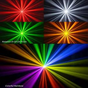 Luces al por mayor: Luz móvil Sharpy Beam de 250W con 24 prismas LED, control DMX512 y ángulo de 1.7 grados - Product Image 4