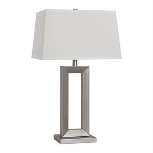 Lampe de table en résine noire de style américain, lampe de table japonaise, base en verre - Product Image 3