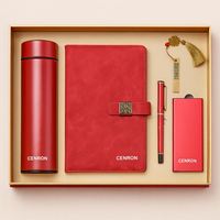 Set de Regalo Corporativo Personalizado para Empresas, Cuaderno de Papel Bordado, Vaso, Bolígrafo, Caja de Oficina, Marca CL, Modelo Gf-6001
