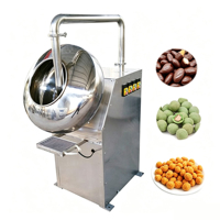 Machine à polir les chocolats et bonbons avec revêtement en acier inoxydable haute efficacité pour le revêtement des cacahuètes, noix de cajou et amandes