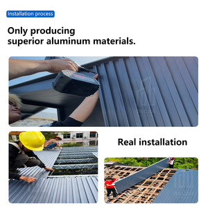 Panel Sándwich de Aluminio y Techo con Canaletas <span class=keywords><strong>para</strong></span> Exteriores, Fachada de Edificios y Techo de Garaje, Paneles de Techo Aislados - Product Image 2