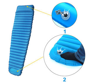 HOMFUL-colchón de aire inflable, cojín de dormir para momia con bomba - Product Image 4