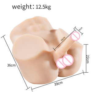 Hochwertiger weicher TPE-<span class=keywords><strong>Dildo</strong></span> Lebensechtes Halbkörper-Hüft-Masturbation modell Sexspielzeug für männliche und schwule Erwachsene - Product Image 2