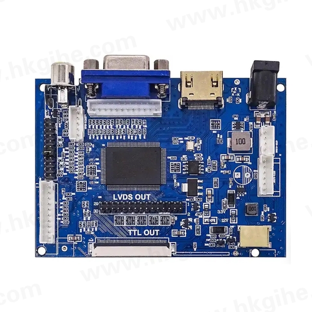 wholesale LCD Display TTL LVDS Controller Board HD MI VGA 2AV 50PIN for AT070TN90 92 94 Support Automatically High quality