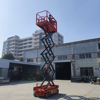 Plateforme de travail mobile électrique autopropulsée à ciseaux hydrauliques en acier, hauteur max. 5,8 m, capacité 2 personnes - Offre Spéciale