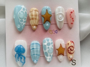 3D เล็บนิ้วมือทำจากอะคริลิครูปเต็มพื้นที่ - Product Image 6